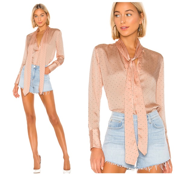 Sold 💓 EQUIPMENT PUSSY BOW LUIS BLOUSE SIZE LARGE - Picture 1 of 15